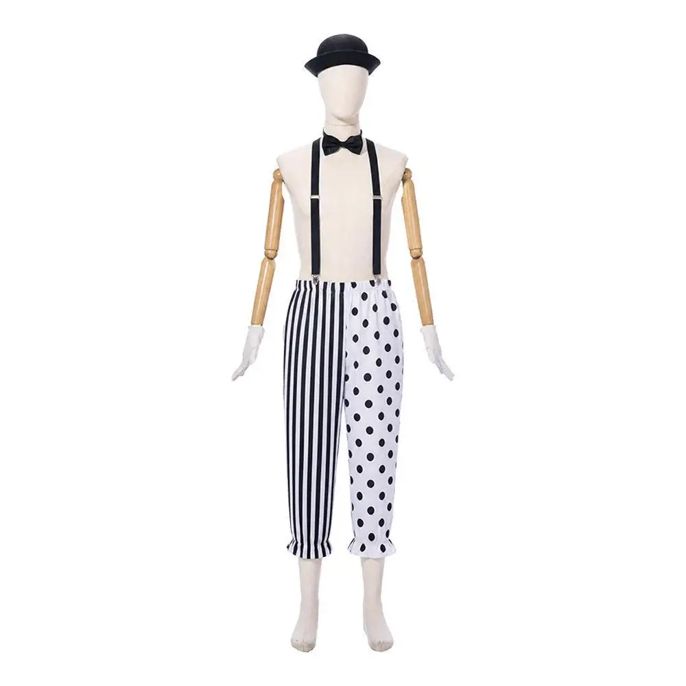 Anime Cosplay Couple - Zwart-wit Mime Clown Koppelset Circus Clown