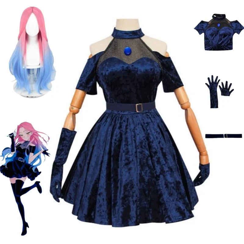 Anime Cosplay Blue Hair - 2026 Mizi Cosplay Kostuum Anime Alien