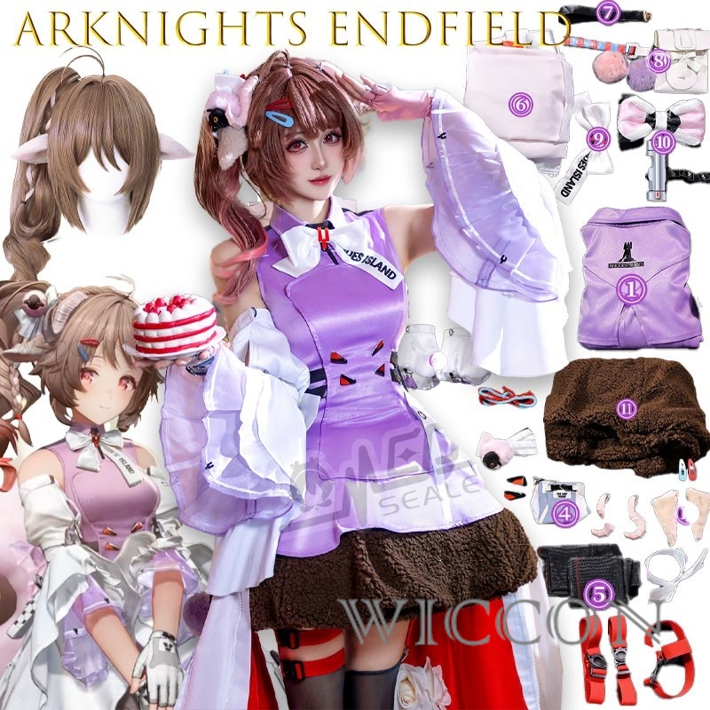 Halloween Volwassenen Arknight - Anime Cosplay Blue Hair recensie en prijs