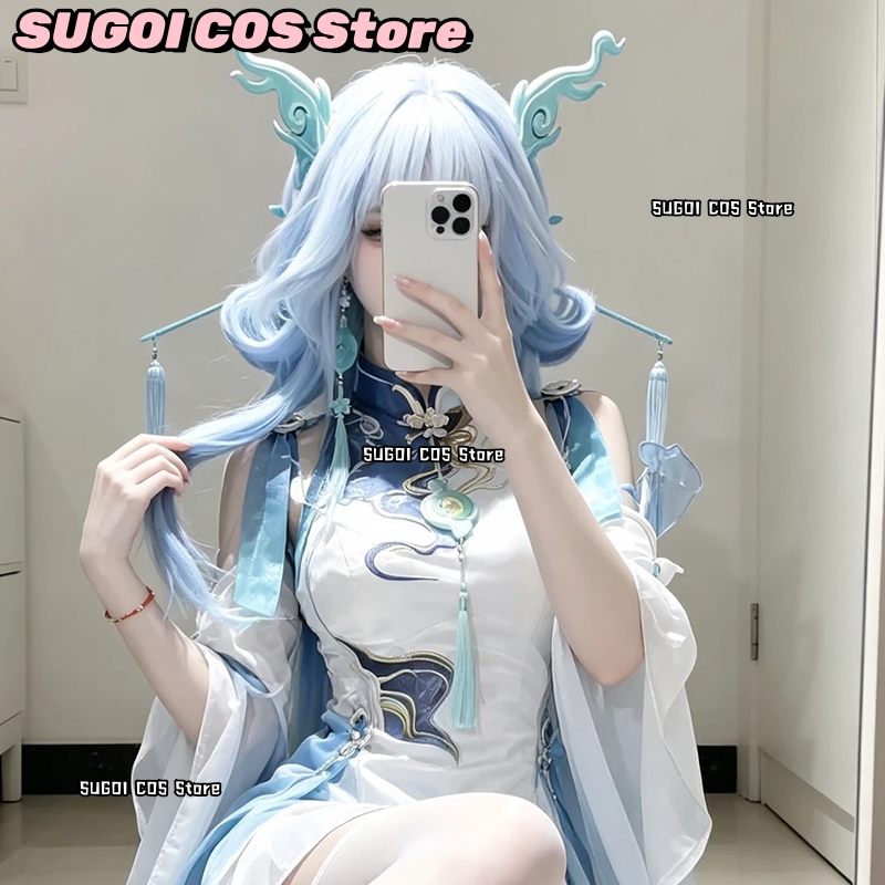 C921Anime Game Wuthering Waves - Anime Cosplay Blue Hair recensie en prijs
