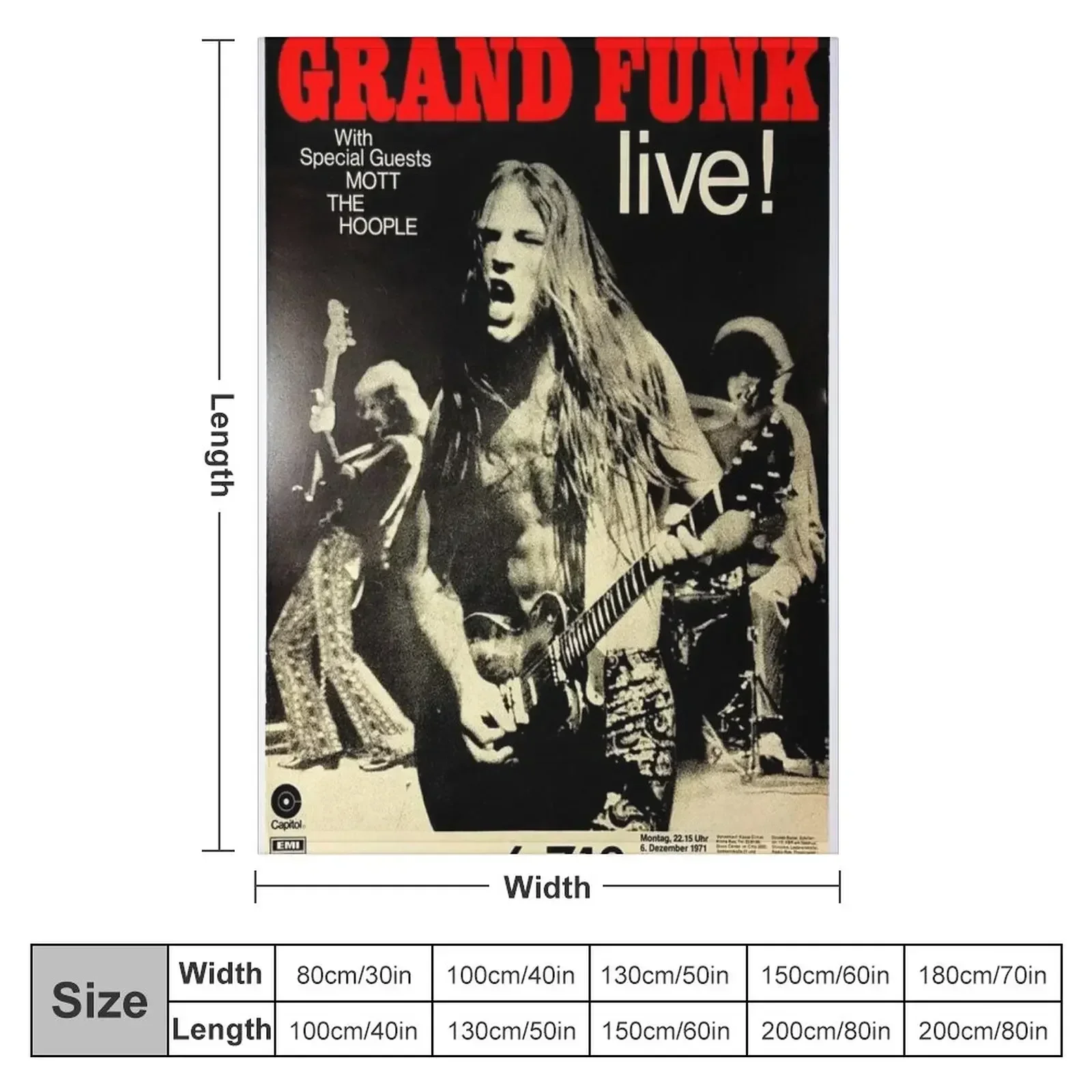 Grand Funk - Concertposter. Pl - Anime Cosplay Idea recensie en prijs